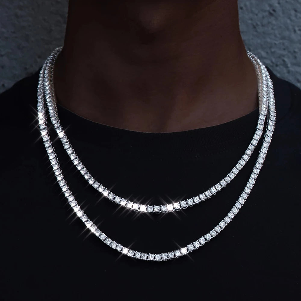 LoffsLuxury™ ICY Silver Tennis Chain